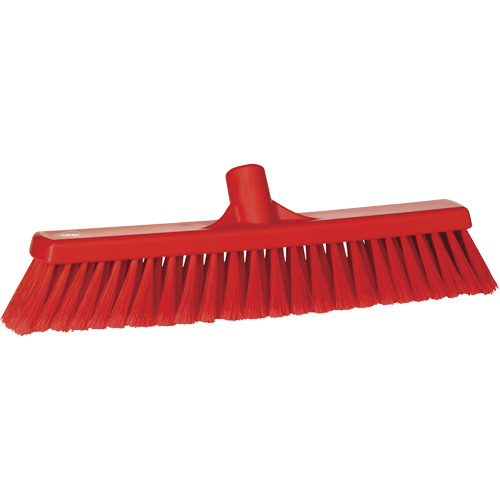 Balai-brosse pour particules fines, Crins Fin/&agrave; bout ouvrant, 16-1/4", Polypropyl&egrave;ne, Rouge OSI Industrial Sales