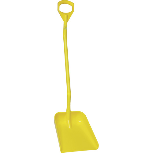 Pelle ergonomique &agrave; grande lame, Longueur de 51", Plastique, Jaune OSI Industrial Sales