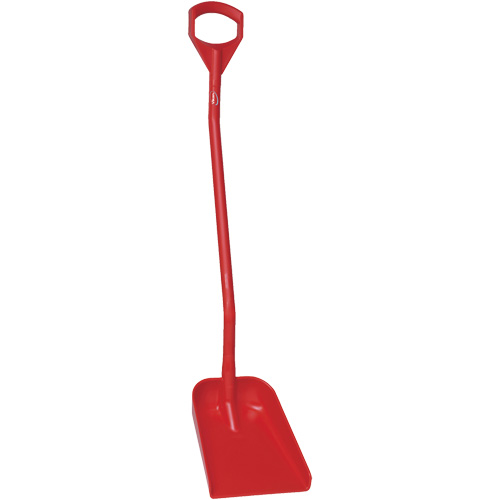 Ergonomic Small Blade Shovel, 50" Length, Plastic, Red OSI Industrial Sales