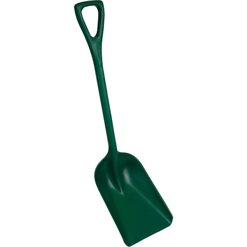 Pelle monobloc perceptible par d&eacute;tecteur de m&eacute;tal, Lame 10" x 14", Longueur de 37-1/2", Plastique, Vert OSI Industrial Sales