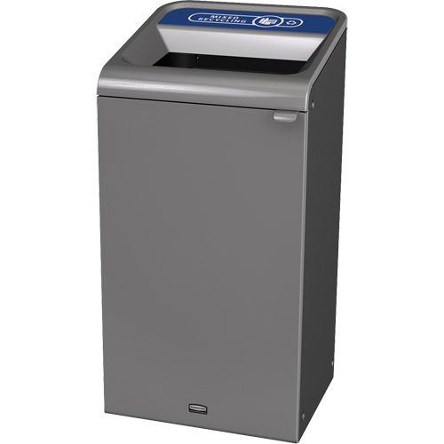 Conteneur pour d&eacute;chets de recyclage m&eacute;lang&eacute;s Configure, Vrac/Bord de rue/De bureau, Acier, 23 gal. US OSI Industrial Sales