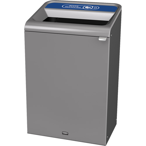 Conteneur pour d&eacute;chets de recyclage m&eacute;lang&eacute;s Configure, Vrac/Bord de rue/De bureau, Acier, 33 gal. US OSI Industrial Sales