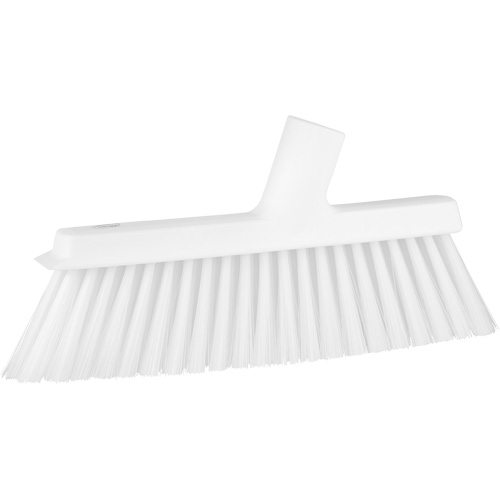 Balai biseaut&eacute; avec pas de vis inclin&eacute;, Crins Moyen, 10", Polyester, Blanc OSI Industrial Sales
