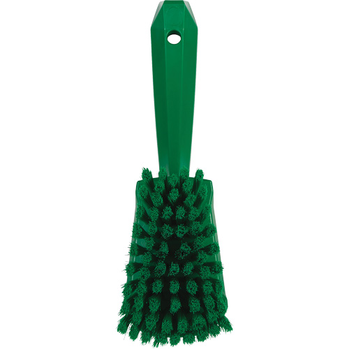 Short-Handled Washing Brush, Soft Bristles, 10-1/2" Long, Green OSI Industrial Sales