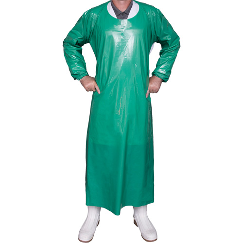 Top Dog 6 Mil. Gown, X-Large, Green, Polyurethane OSI Industrial Sales