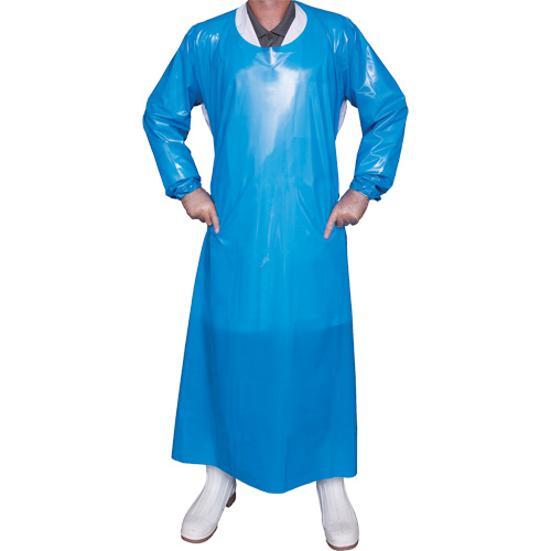 Top Dog 6 Mil. Gown, X-Large, Blue, Polyurethane OSI Industrial Sales