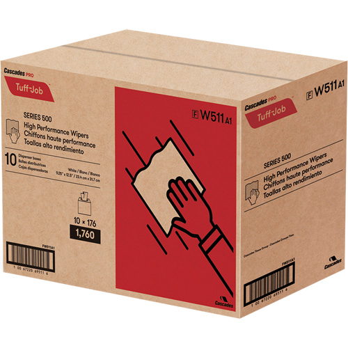 Pro Tuff-Job&reg; High Performance Spunlace Wipers, All-Purpose, 12-1/2" L x 9-1/4" W OSI Industrial Sales