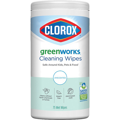GreenWorks Cleaning Wipes, 75 Wipes OSI Industrial Sales