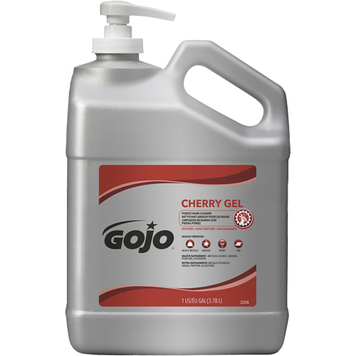 Hand Cleaner, Gel/Pumice, 4.5 L, Pump Bottle, Cherry OSI Industrial Sales