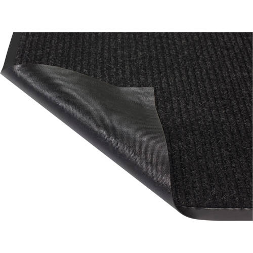 Tapis &agrave; nervures doubles, Essuie-pieds/grattoir, 3' x 5' x 1/4", Charbon OSI Industrial Sales
