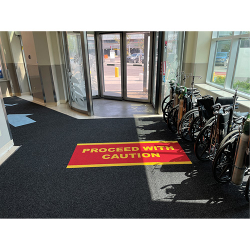 Tapis dentr&eacute;e Supreme Knob, Essuie-pieds/grattoir, 3-1/2' x 6' x 7/16", Charbon OSI Industrial Sales
