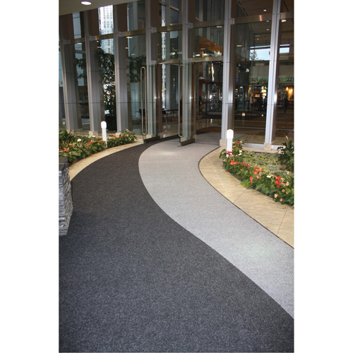 Tapis dentr&eacute;e Supreme Knob, Essuie-pieds/grattoir, 3-1/2' x 6' x 7/16", Charbon OSI Industrial Sales