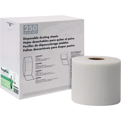 TrapEze&reg; Single Roll Disposable Dusting Sheets, Polyester, White OSI Industrial Sales
