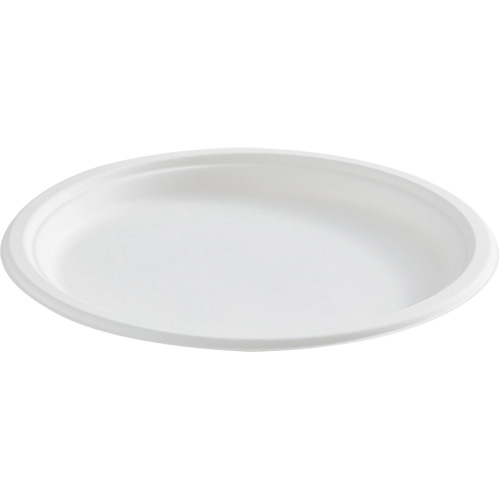 Assiette ronde en fibre compostable OSI Industrial Sales
