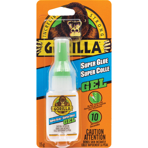 Super Glue Gel, 15 g, Bottle, Clear OSI Industrial Sales