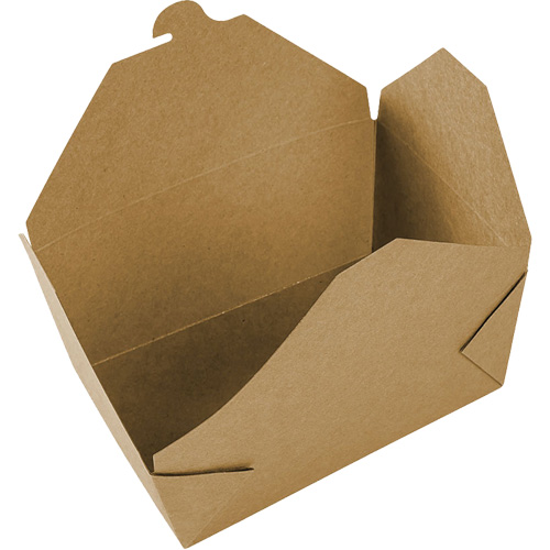Kraft Take Out Food Containers, Corrugated, Rectangular OSI Industrial Sales