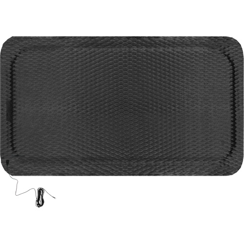 Ensemble de tapis conductible Hog Heaven, 3' la x 5' lo, 7/8" &eacute;paisseur, Noir, Nitrile OSI Industrial Sales