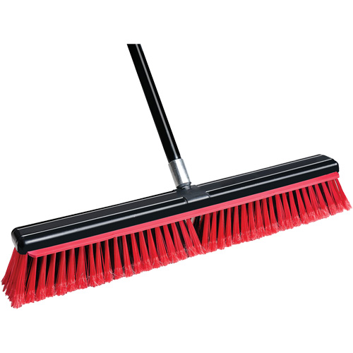 Squeegee Broom with Handle, 24", Medium, PVC Bristles OSI Industrial Sales