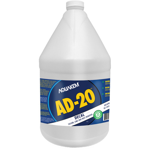 AD20 Decal Eco-Friendly Industrial Grade Calcium, Lime & Rust Stain Remover White Label, Jug OSI Industrial Sales
