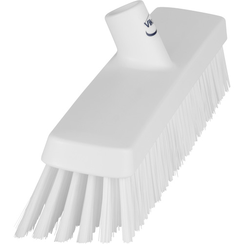 Push Broom Head, Fine/Stiff Bristles, 16-1/2", Polyester/Polypropylene, White OSI Industrial Sales
