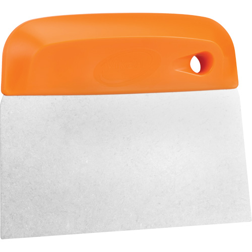 Flexible Stainless Steel Dough Cutter/Scraper, Orange, 4-1/2" W x 5-3/4" L OSI Industrial Sales