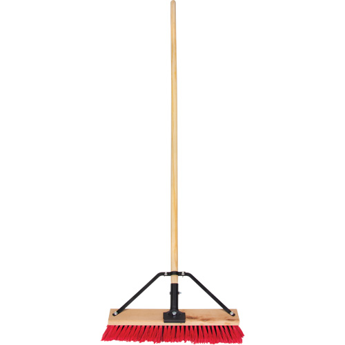 Balai-brosse &agrave; manche renforc&eacute;, 18", Moyen, Soies PVC OSI Industrial Sales