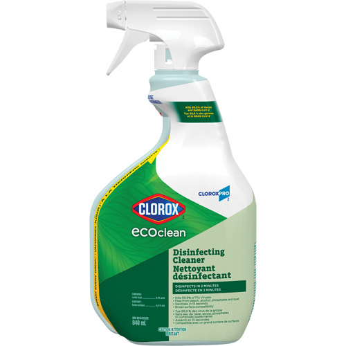 CloroxPro Clorox EcoClean Disinfecting Cleaner, 946 ml, Trigger Bottle OSI Industrial Sales