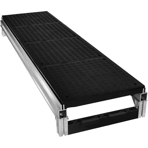 Trousse de plateforme de travail modulaire en aluminium lisse FOUNDATION, 18" la x 72" pr, Capacit&eacute; de 400 lb, Enti&egrave;rement soud&eacute; OSI Industrial Sales