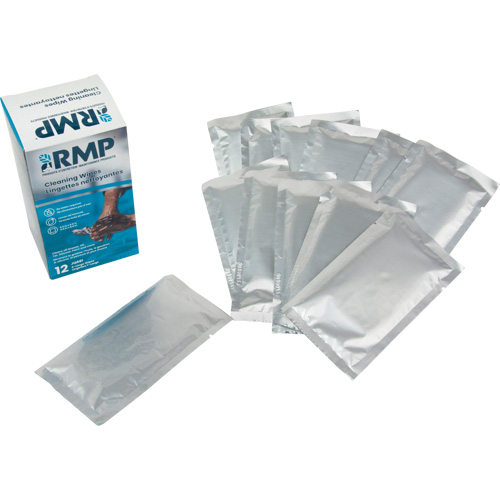 Individually Wrapped Cleaning Wipes, 12 Wipes, 8" x 9-1/2" OSI Industrial Sales
