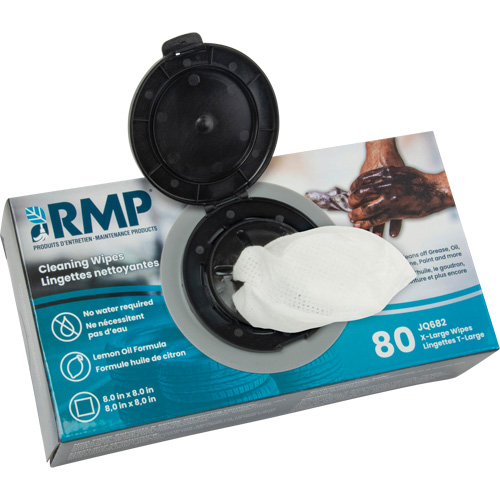 X-Large Cleaning Wipes, 80 Wipes, 8" x 8" OSI Industrial Sales