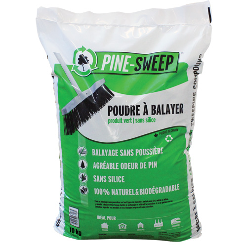 Pine Sweep Biodegradable Sweeping Compound, Bag, 22 lbs. (10 kg) OSI Industrial Sales