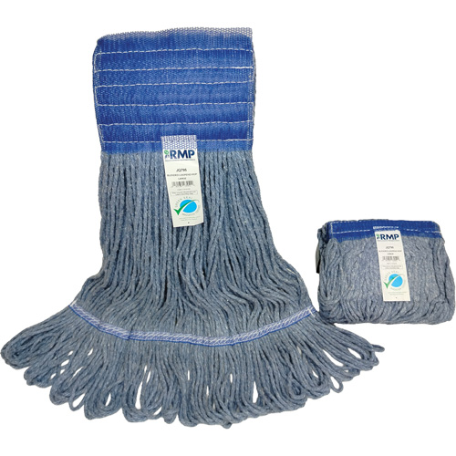 T&ecirc;te de vadrouille &agrave; bande large, Antimicrobien/Finition de plancher/Sp&eacute;cialis&eacute;, Coton/Rayonne/Synth&eacute;tique, Style Boucle OSI Industrial Sales