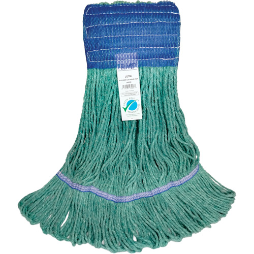 T&ecirc;te de vadrouille &agrave; bande large, Antimicrobien/Finition de plancher/Sp&eacute;cialis&eacute;, Coton/Rayonne/Synth&eacute;tique, Style Boucle OSI Industrial Sales