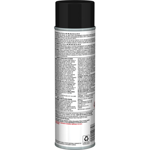 Nettoyant pour pi&egrave;ces de freins Pro Line avec tr&egrave;s faible teneur en COV, Canette a&eacute;rosol OSI Industrial Sales