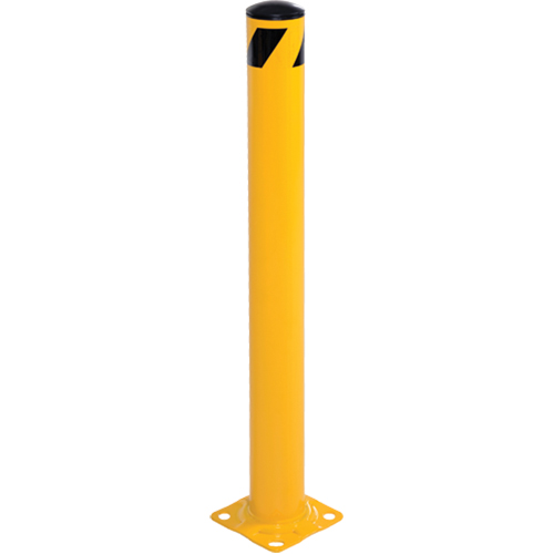 Bollard, Steel, 42" H x 5-1/2" W, Yellow OSI Industrial Sales