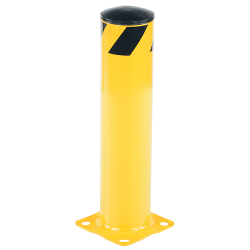 Safety Bollard, Steel, 24" H x 5-1/2" W, Yellow OSI Industrial Sales