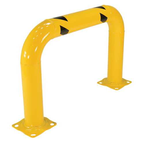 Garde-corps &agrave; profil &eacute;lev&eacute; pour machines, 3' la x 2' h, Jaune OSI Industrial Sales