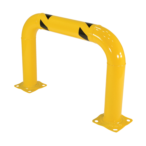 Garde-corps &agrave; profil &eacute;lev&eacute; pour machines, 3' la x 2' h, Jaune OSI Industrial Sales