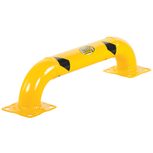 Garde-corps &agrave; profil bas pour rayonnages, 3' la x 0,75' h, Jaune OSI Industrial Sales