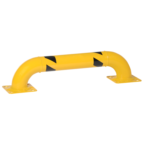 Garde-corps &agrave; profil bas pour rayonnages, 3' la x 0,75' h, Jaune OSI Industrial Sales