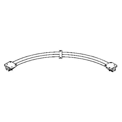 Ceiling Mounted 90° Curved Curtain Partition Track, 3' L OSI Industrial Sales