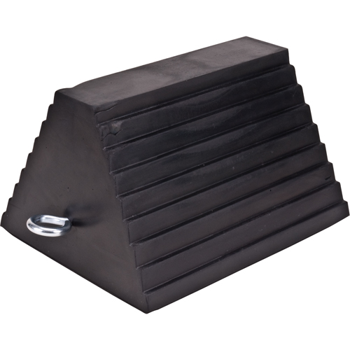 Wheel Chock, 9" x 8" x 6", Black OSI Industrial Sales