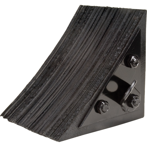 Cale de roue, 8" x 8" x 8", Noir OSI Industrial Sales