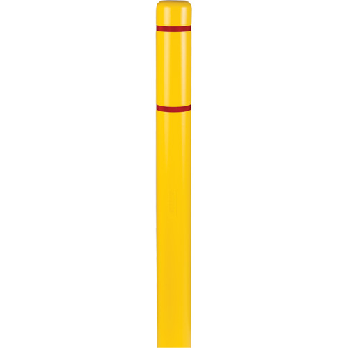 Polyethylene Bollard Covers, 4-1/2" Dia. x 64" L, Yellow OSI Industrial Sales