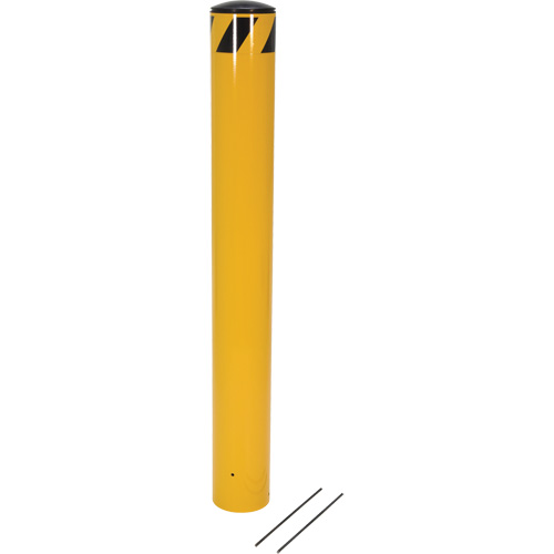 Bornes &agrave; couler, Acier, 48-1/2" h x 5-9/16" la, Jaune OSI Industrial Sales