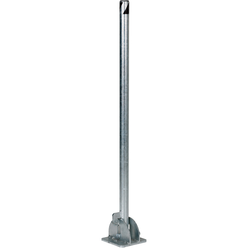 Butoirs repliables, Acier, 42" h x 1-3/4" la, Argent OSI Industrial Sales