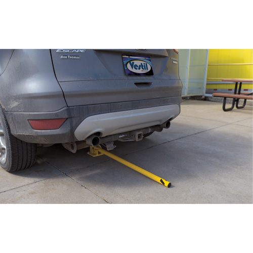 Fold-Down Bollards, Steel, 42" H x 1-3/4" W, Yellow OSI Industrial Sales