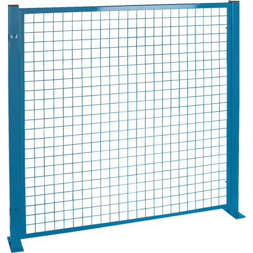 Perimeter Guards - Mesh Style, 4' H x 4' W, Blue OSI Industrial Sales