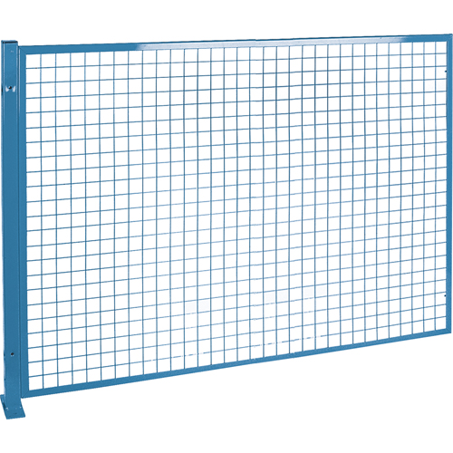 Perimeter Guards - Mesh Style, 4' H x 8' W, Blue OSI Industrial Sales