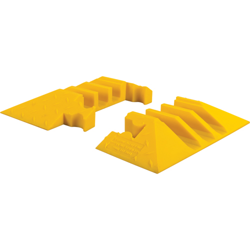 Yellow Jacket&reg; 3-Channel Heavy Duty Cable Protector - End Caps OSI Industrial Sales
